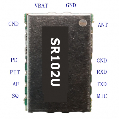 SR102U （0.2W/UHF）小功率無(wú)線(xiàn)對(duì)講/數(shù)傳模塊